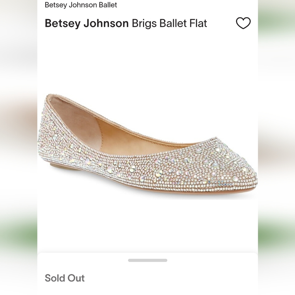 Betsy Johnson sparkle flats